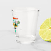 レトロの楕円と線分 ショットグラス (右)