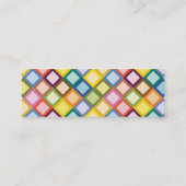 レトロの正方形の明るく細い名刺 スキニー名刺 (裏面)