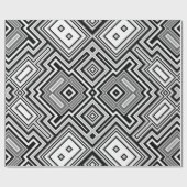 レトロの正方形の背景 ラッピングペーパー (フラット)