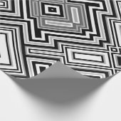 レトロの正方形の背景 ラッピングペーパー (角)