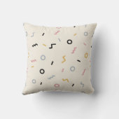 レトロの正方形パターン クッション (裏面)