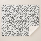 レトロの正方形パターン シェルパブランケット (正面(横))