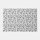 レトロの正方形パターン ドアマット (正面)