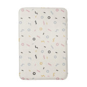 レトロの正方形パターン バスマット (正面縦)