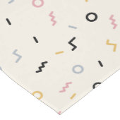 レトロの正方形パターン ミディアムテーブルランナー (コーナー)