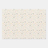 レトロの正方形パターン ラッピングペーパーシート (正面3)