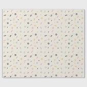 レトロの正方形パターン ラッピングペーパー (フラット)