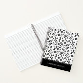 レトロの正方形パターン |名前の追加 ノートブック (内部)