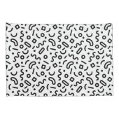 レトロの正方形パターン 枕カバー (裏面-右)