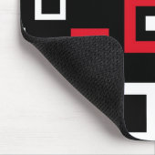 レトロの正方形-マウスパッド マウスパッド (コーナー)