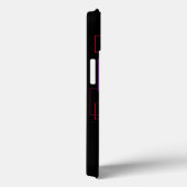 レトロの正方形、赤、紫、黒 Case-Mate iPhoneケース (裏面 / 右)