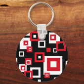 レトロの正方形 – Keychain キーホルダー (正面)