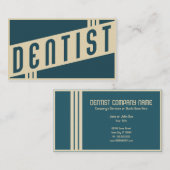 レトロの歯科医 名刺 (正面/裏面)