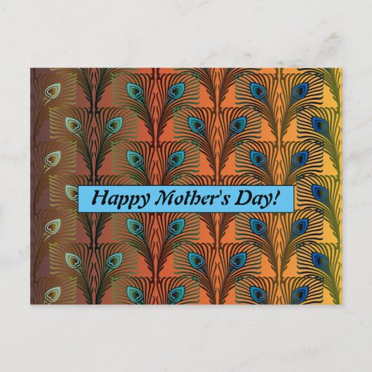 レトロの母のデイカード ポストカード (正面)