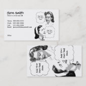 レトロの母及び娘の接触カード コーリングカード (正面/裏面)