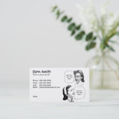 レトロの母及び娘の接触カード コーリングカード (スタンド正面)