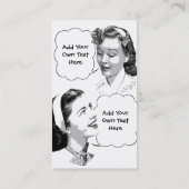 レトロの母及び娘の接触カード コーリングカード (裏面)