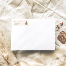 レトロの水の色レッドグリーンクリスマスボウツリー