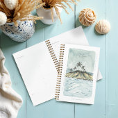 レトロの水彩熱帯のヤシの木パーソナライズされた プランナー手帳