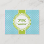 レトロの水玉模様の名刺 名刺 (裏面)