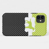 レトロの水玉模様w/Labrador Case-Mate iPhoneケース (裏面(横))