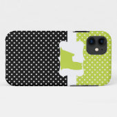 レトロの水玉模様w/Yorkie Case-Mate iPhoneケース (裏面(横))