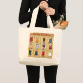 レトロの水着 ラージトートバッグ (正面(商品))
