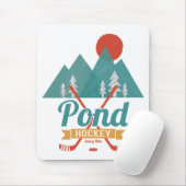 レトロの池のホッケー マウスパッド (マウス)