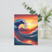 レトロの波の素晴らし再想像 ポストカード (スタンド正面)