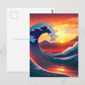 レトロの波の素晴らし再想像 ポストカード (正面/裏面)