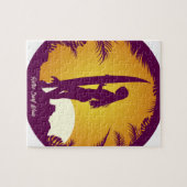 レトロの波の衣服 ジグソーパズル (横)