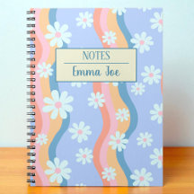 レトロの波状のデイジーパーソナライズされたの花の名前