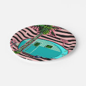 レトロの涙のキャンピングカー ペーパープレート (アングル)