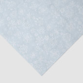 レトロの淡青色のスケッチによって凍っていられている雪片 薄葉紙 (詳細)