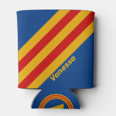 レトロの温ストライプかい名前 缶クーラー (裏面)