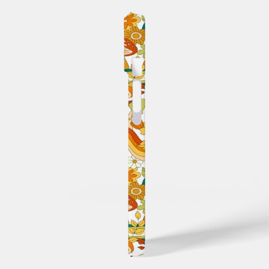 レトロの溝型キノコ花模様 Case-Mate iPhoneケース (裏面 / 左)