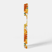 レトロの溝型キノコ花模様 iPhoneケース (右側面)