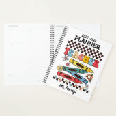 レトロの溝型クライアンズ花チェッカーボード先生 プランナー手帳 (ディスプレー)