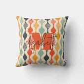 レトロの溝型パターン クッション (裏面)