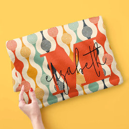 レトロの溝型パターン フリースブランケット