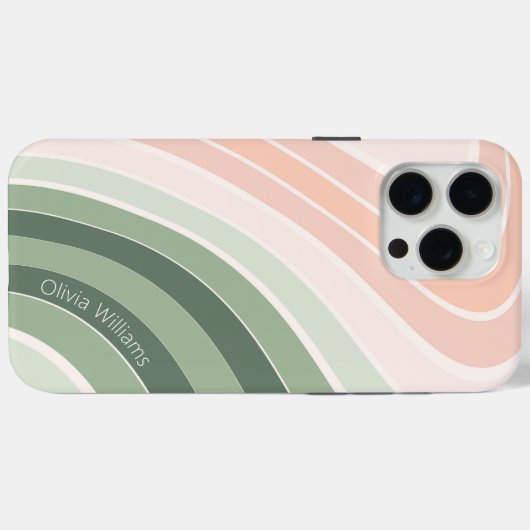 レトロの溝状の波型 Case-Mate iPhoneケース (裏面 (横))