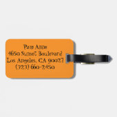 レトロの漫画のカクテルパーティーの荷物のラベル ラゲッジタグ (裏面横)