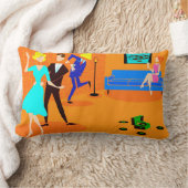 レトロの漫画のカクテルパーティーの装飾用クッション ランバークッション (ブランケット)