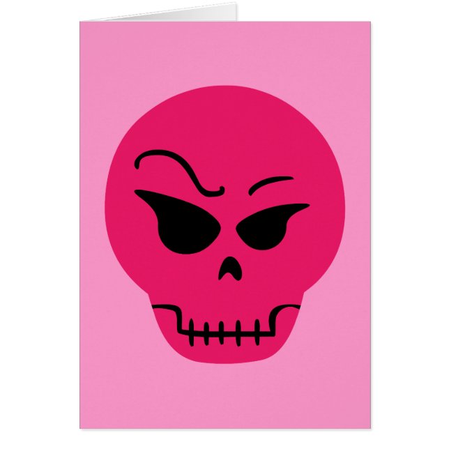 レトロの漫画のスカル (正面)