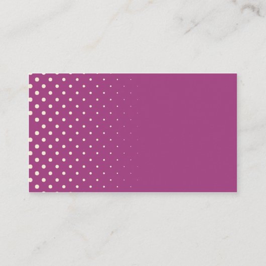 レトロの漫画本のスピーチの泡明暗中間部のパステル 名刺 (裏面)