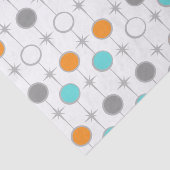 レトロの点およびスターバストのティッシュペーパー 薄葉紙 (詳細)