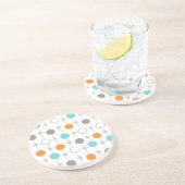 レトロの点およびスターバストの砂岩コースター コースター (側面)