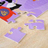 レトロの熱帯カクテルパーティーのパズル ジグソーパズル (側面)