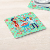 レトロの父の日のコースター ペーパーコースター (アングル)