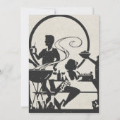 レトロの父の日BBQの招待状 招待状 (裏面)